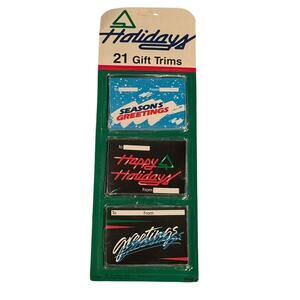 1980’s/1990’s Christmas Tags Trims Holiday (21) VTG Eureka The Paper Magic Group